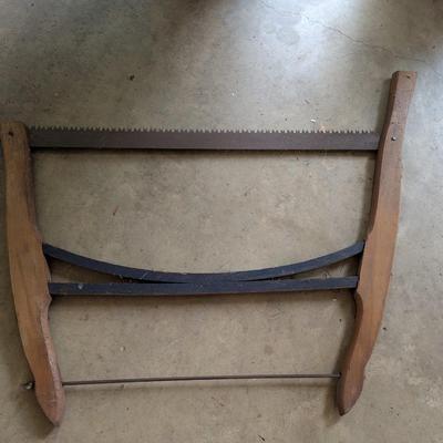 Vintage Buck Saw Bow Saw Cross Cut Primitive #6 (G)