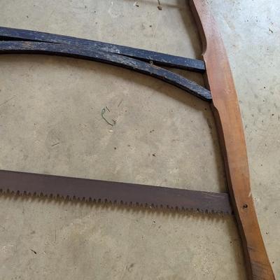 Vintage Buck Saw Bow Saw Cross Cut Primitive #6 (G)