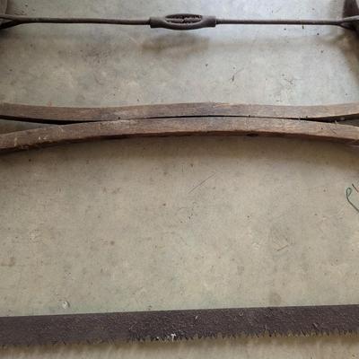 Vintage Buck Saw Bow Saw Cross Cut Primitive #7 (G)