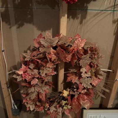 Two fall wreaths