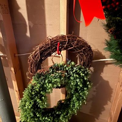 Four holiday wreaths
