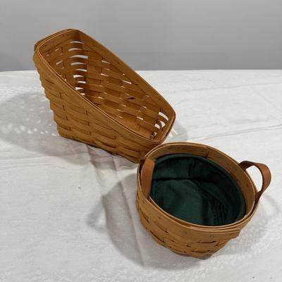 Two Longaberger baskets