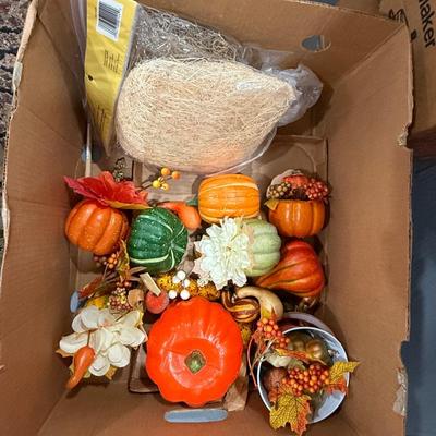 Lot of fall decor (includes a bin of more items as well!)