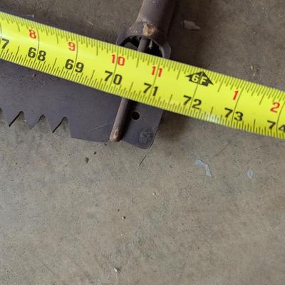 Antique Crosscut 2 Man Logging Saw 71" #9 (G)