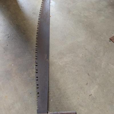 Antique Crosscut 2 Man Logging Saw 71" #9 (G)