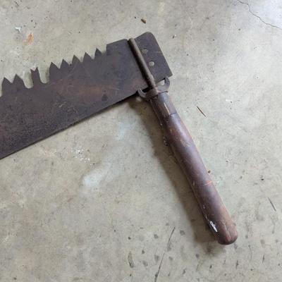 Antique Crosscut 2 Man Logging Saw 71" #9 (G)