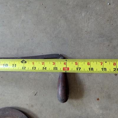 Garden Screw Vintage Draw Knife Wood Handle Sickle #20 (G)
