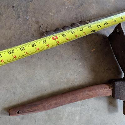 Garden Screw Vintage Draw Knife Wood Handle Sickle #20 (G)