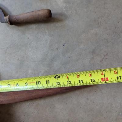 Garden Screw Vintage Draw Knife Wood Handle Sickle #20 (G)