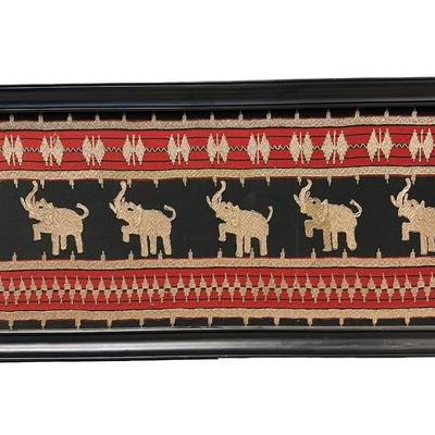 Framed Indonesian Textile Art