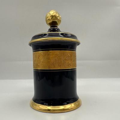 Lindner Cobalt Blue Porcelain Canister