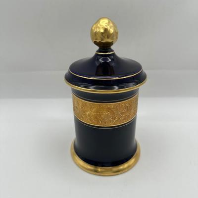 Lindner Cobalt Blue Porcelain Canister