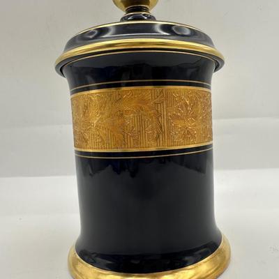 Lindner Cobalt Blue Porcelain Canister