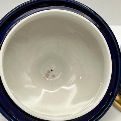 Lindner Cobalt Blue Porcelain Canister