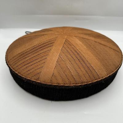Vintage Handwoven Rattan Bamboo Hat – Traditional Indonesian Conical Ca