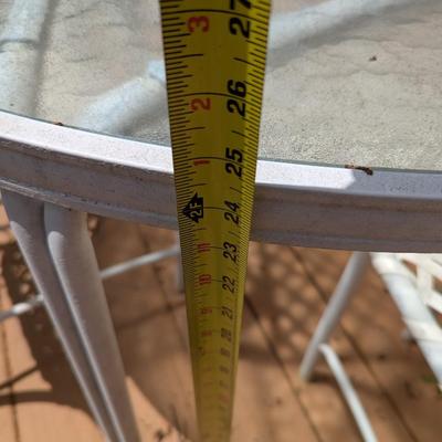 Marked - Vintage "Brown Jordan" Outdoor Metal Plastic Strap Patio Set