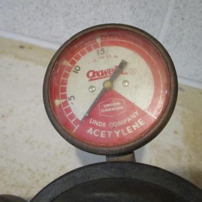 Vintage OXWELD Acetylene Gauges Union Carbide Linde Company (TR)