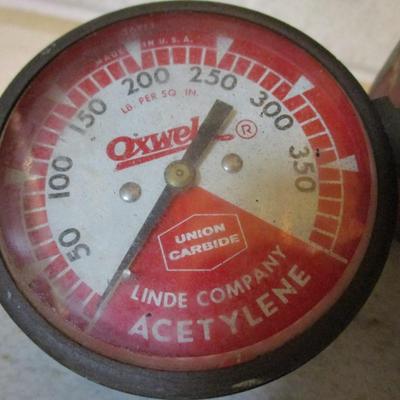 Vintage OXWELD Acetylene Gauges Union Carbide Linde Company (TR)