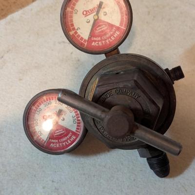 Vintage OXWELD Acetylene Gauges Union Carbide Linde Company (TR)