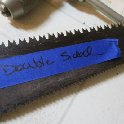 Vintage Hand Tools Saw With Teeth On Both Sides Wrenches Hammers Drill Saws (TR)