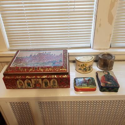 Vintage Unique Tins-English Tea, German (G-KD)