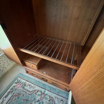 Spanish Colonial Style Solid Wood Armoire Wardrobe (PBN-RG)
