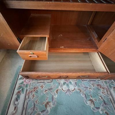 Spanish Colonial Style Solid Wood Armoire Wardrobe (PBN-RG)