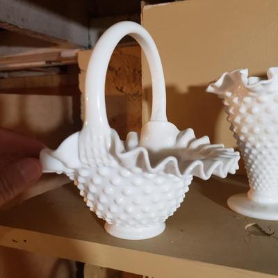 Large Lot of Fenton Milk Glass and More (G-KD)