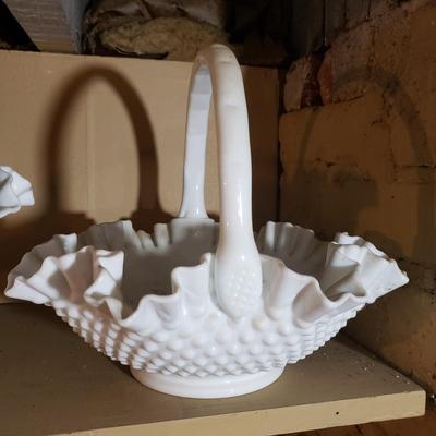 Large Lot of Fenton Milk Glass and More (G-KD)