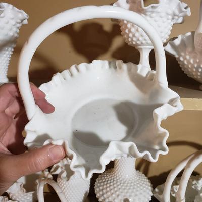 Large Lot of Fenton Milk Glass and More (G-KD)