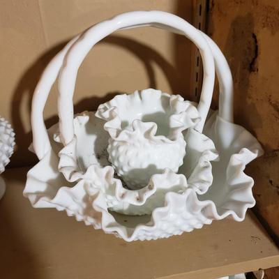 Large Lot of Fenton Milk Glass and More (G-KD)