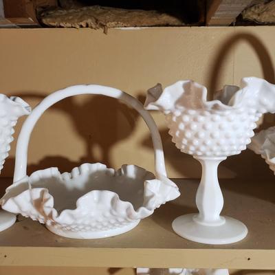 Large Lot of Fenton Milk Glass and More (G-KD)