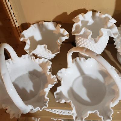 Large Lot of Fenton Milk Glass and More (G-KD)