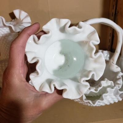 Large Lot of Fenton Milk Glass and More (G-KD)