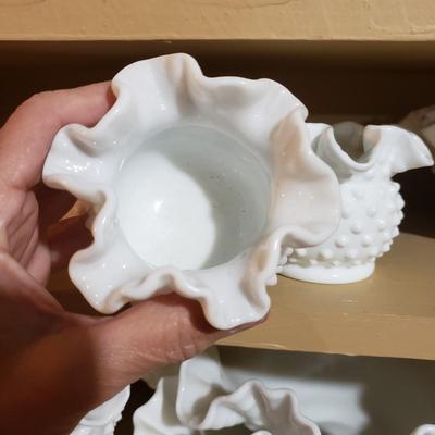 Large Lot of Fenton Milk Glass and More (G-KD)