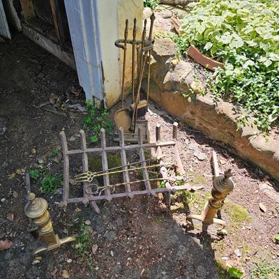 Fireplace Tools, Grate & Andiron Set (G-JS)