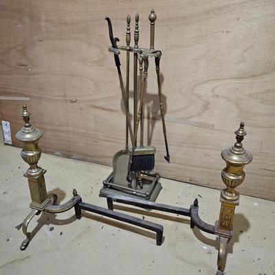 Fireplace Tools, Grate & Andiron Set (G-JS)