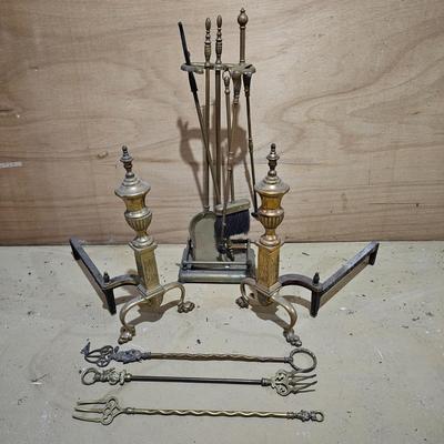 Fireplace Tools, Grate & Andiron Set (G-JS)