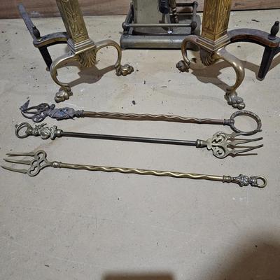 Fireplace Tools, Grate & Andiron Set (G-JS)