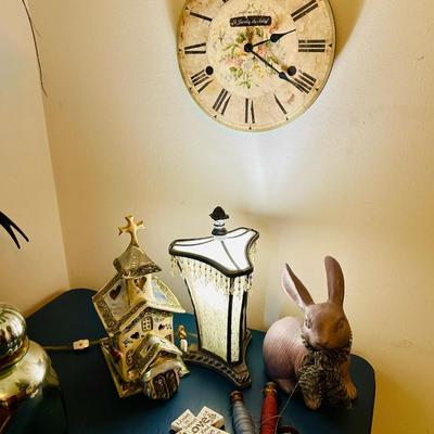 Bunny, Clock, Lamp, Heather Goldminc church