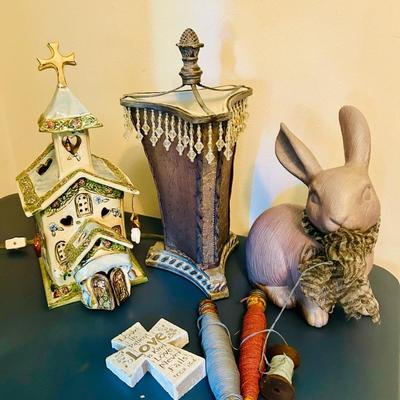 Bunny, Clock, Lamp, Heather Goldminc church