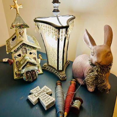 Bunny, Clock, Lamp, Heather Goldminc church