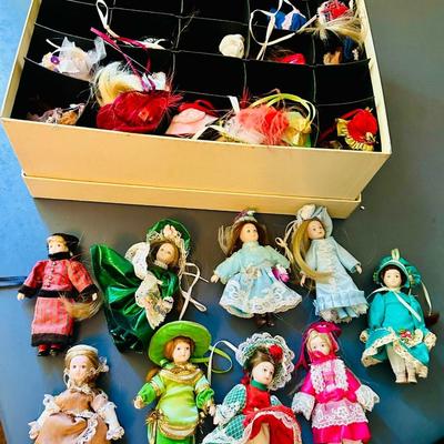 The Ladies of Fashion christmas Ornaments set of 25