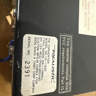 Vintage Realistic car radio