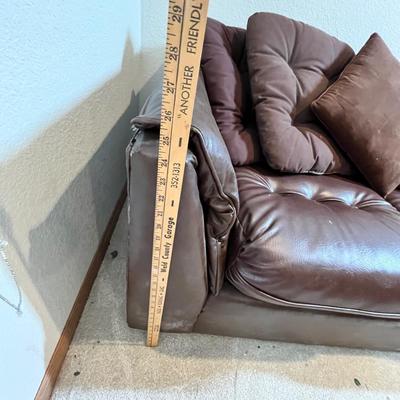 Lot 74 Leather/ Suede Love seat