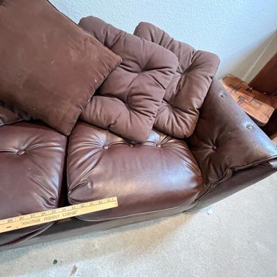 Lot 74 Leather/ Suede Love seat