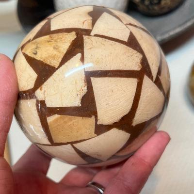 Lot 76 Bowl & balls display