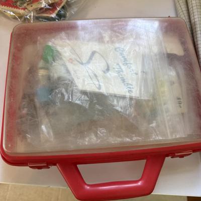 Sewing Box and Knitting Needles (LR-BM)