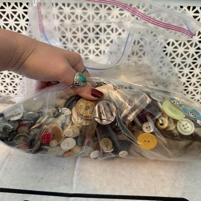 Sewing Box and Knitting Needles (LR-BM)