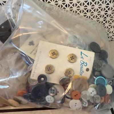 Sewing Box and Knitting Needles (LR-BM)